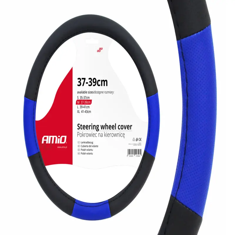 Husa volan negru + albastru swc-04-m (37-39cm)v