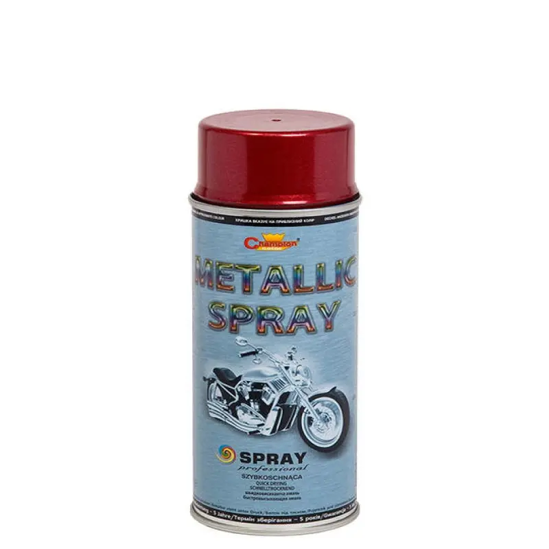 Spray vopsea 400ml metalizat acrilic rosu champion color