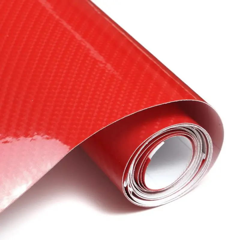 Folie colantare auto carbon 5d lacuit rosu (3,0m x 1,52m)v