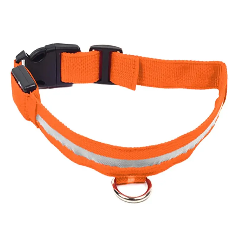 Zgarda iluminata cu led orange, pentru caine sau pisica, avx-ag232c