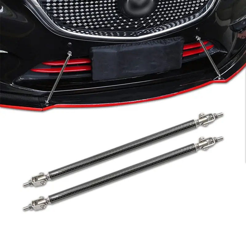 Set 2 tije din aluminiu reglabile pentru consolidare spoiler, lungime 15cm, imitatie carbonv