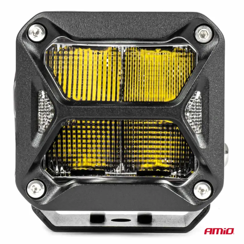 Proiector led "pro series" cu doua functii pentru off-road, atv, ssv, putere 58w, 7200lm, culoare 6000k, tensiune 10-30v, dimensiuni 107 x 102 x 86 mmv