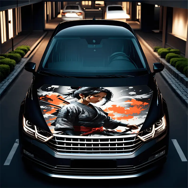 Folie capota auto "hood art" rezistenta la exterior, marime l (180 x 130cm) - cod: avx-capota-005lv