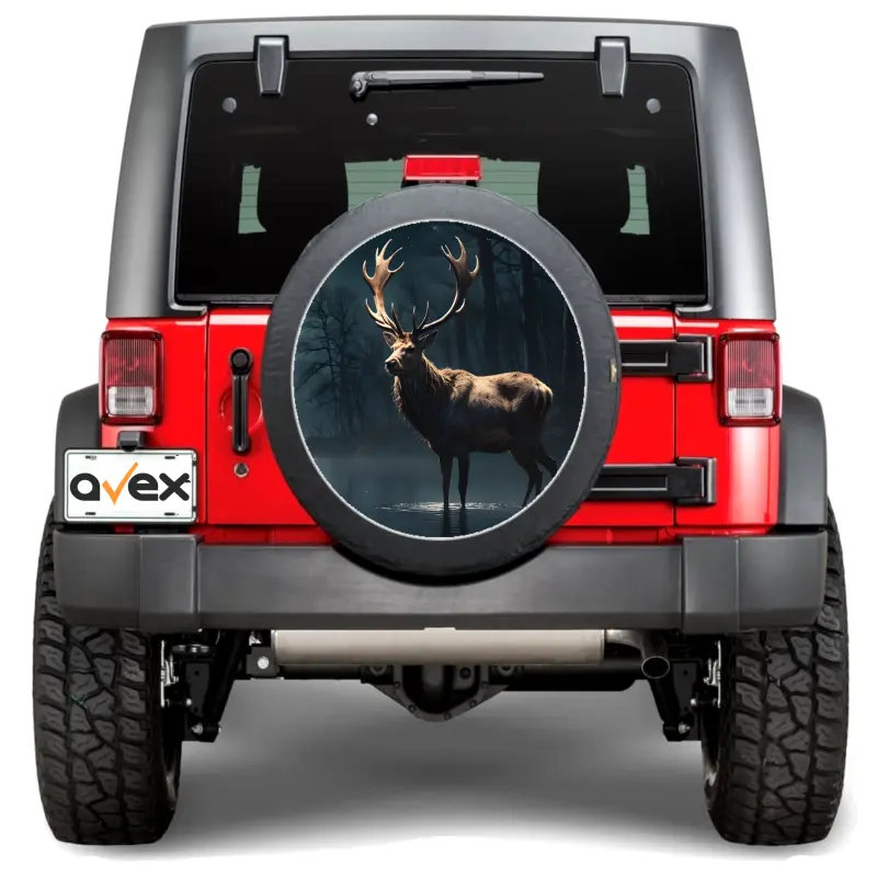 Sticker auto "roata de rezerva" rezistenta la intemperii si raze uv, diametru 55 cm, cod: avx-rr08