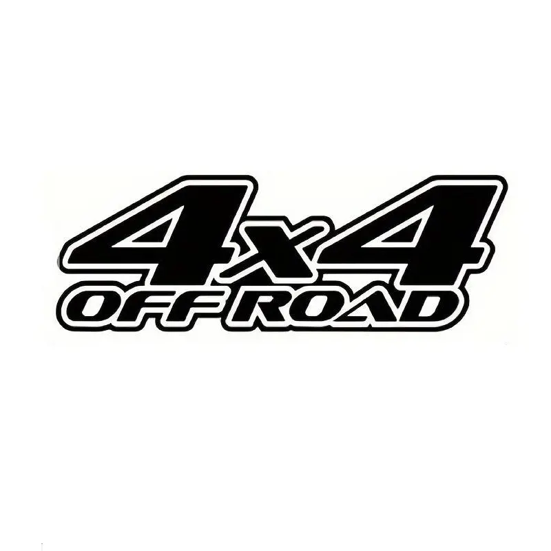 Sticker autoadeziv pentru vehicule off road, model "4x4 off road", dimensiune 29 x 11 cm, culoare neagrav