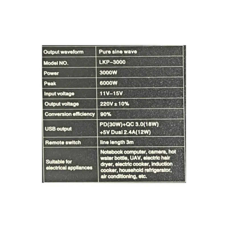Invertor profesional 3000w 12v-220v 50 hz pur sinusoidal  "pur sine wave"v