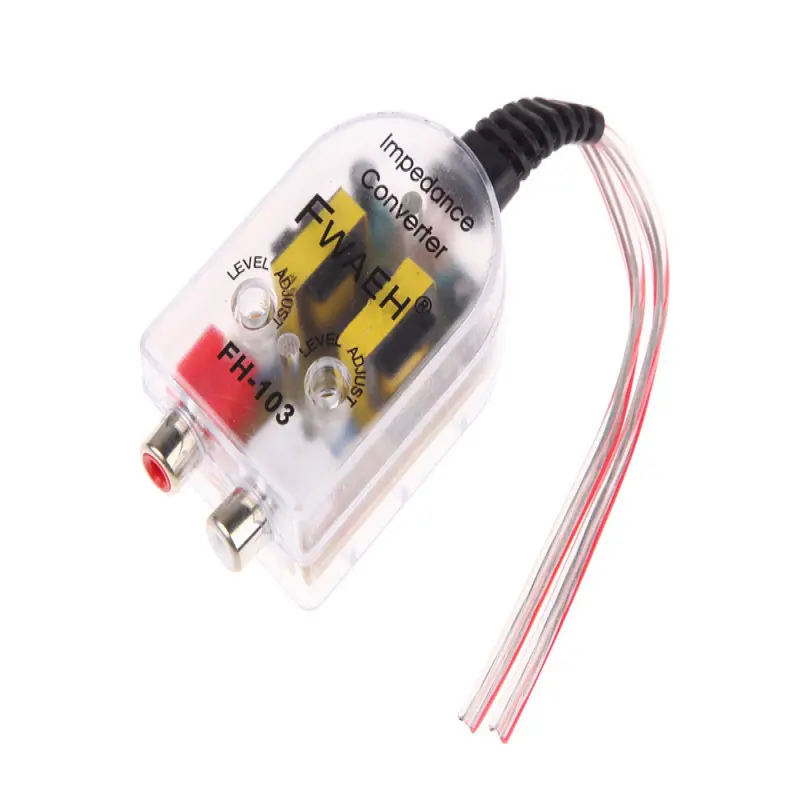 Convertor nivel semnal hi-low stereo cu intrare 2 x rcav