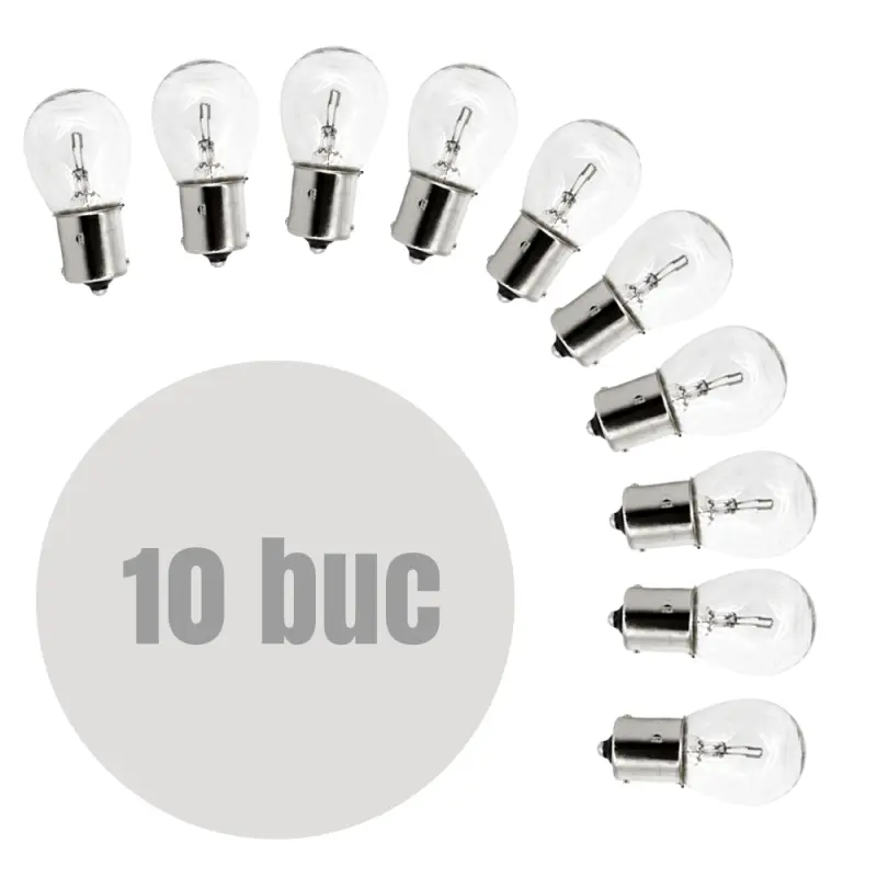 Bec auto p21w - ba15s 12v 21w -  set de 10 - carguard