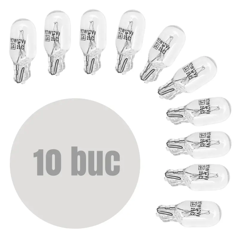 Bec de pozitie w3w - t10 12v 3w - set de 10 - carguard