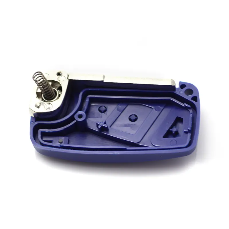 Fiat - carcasa cheie tip briceag, 3 butoane, albastruv