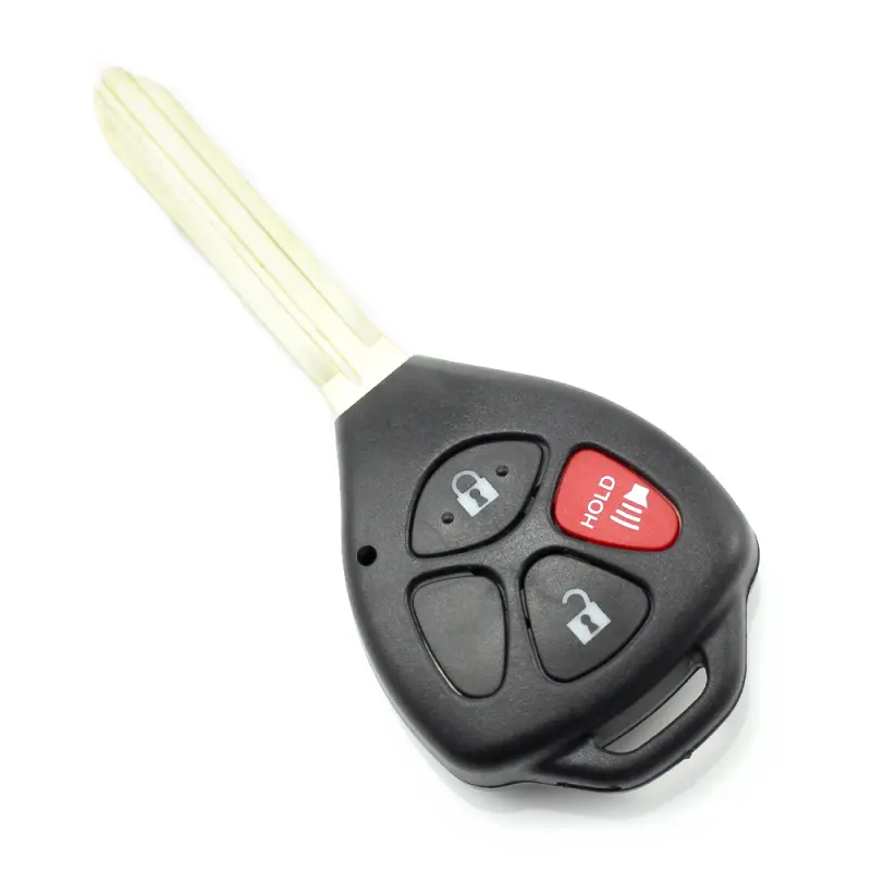 Toyota carcasa cheie 2+1 butoane cu buton rosu panica (fara logo)v