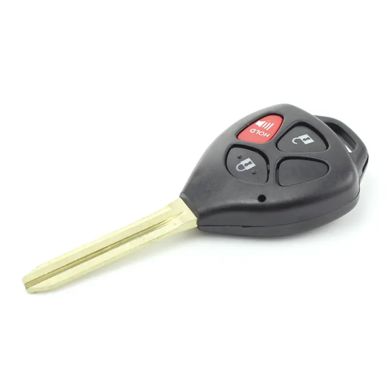 Toyota carcasa cheie 2+1 butoane cu buton rosu panica (fara logo)v