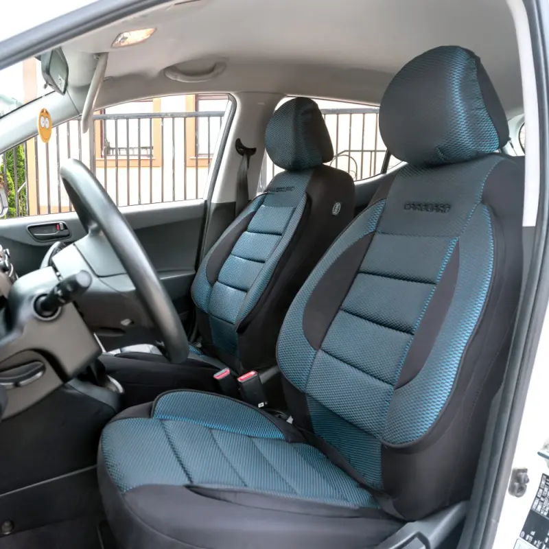 Huse universale premium pentru scaune auto albastru+negru - carguardv