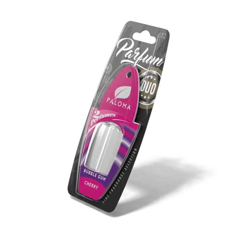 Odorizant auto paloma parfum duo cherry/bubble gum 2x3mlv