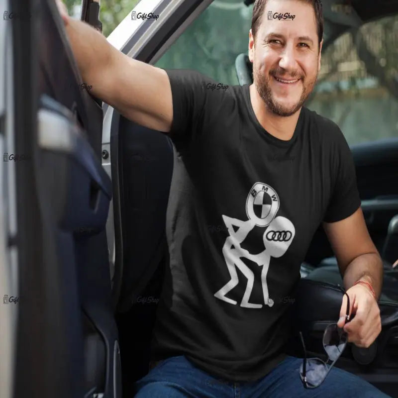 Bmw ... audi, tricou cu mesajv