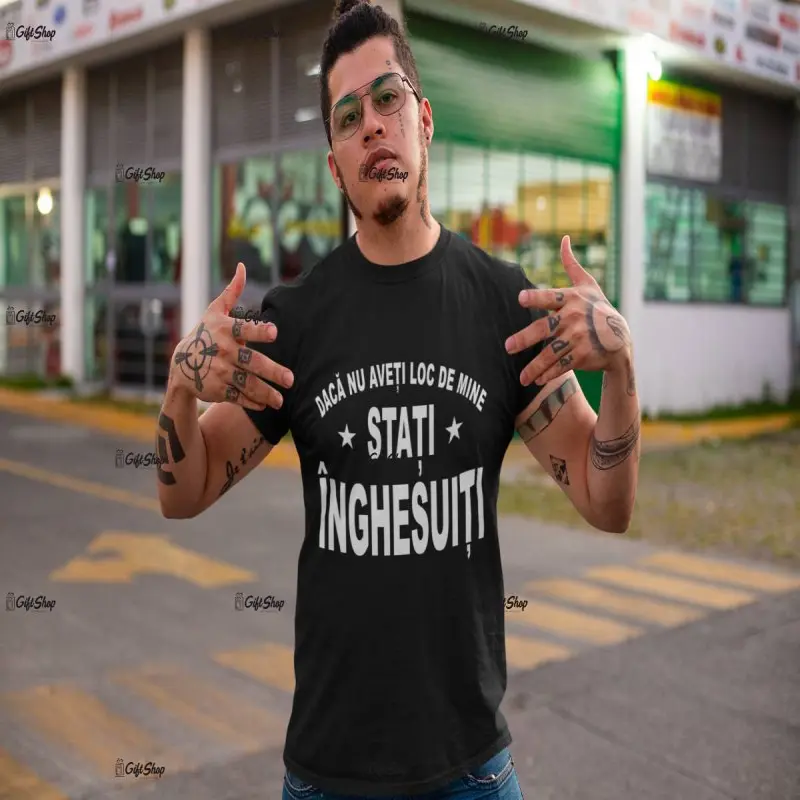 Stati inghesuiti, tricou cu mesaj bv