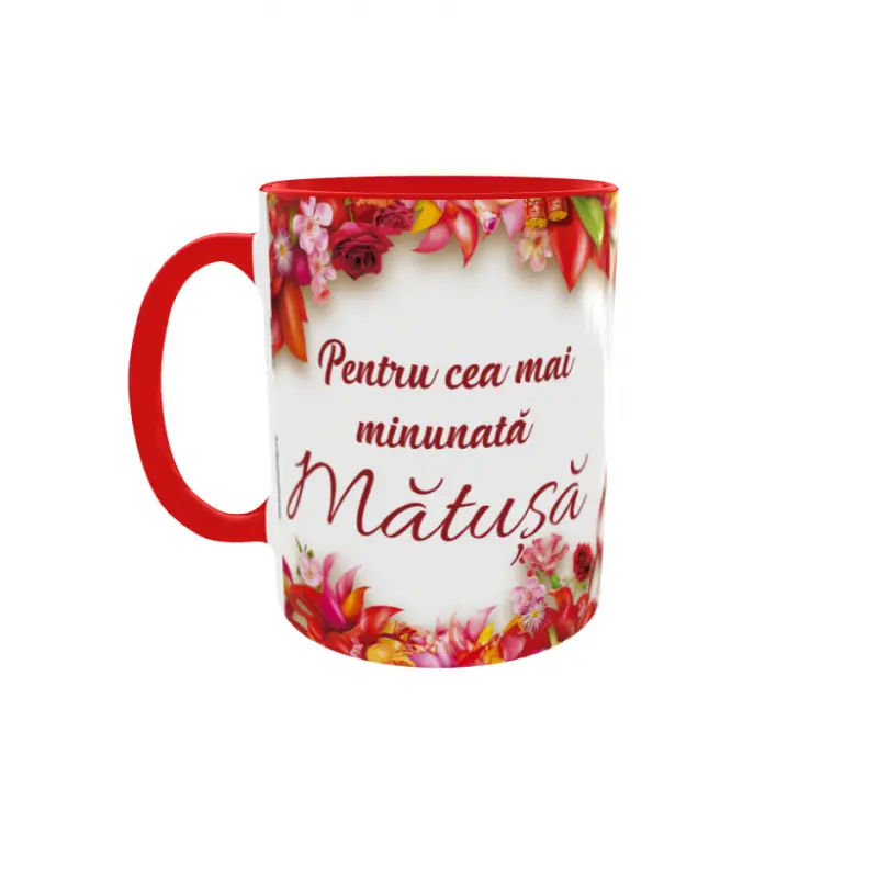 Pentru cea mai minunata matusa, cana ceramica, 330ml,