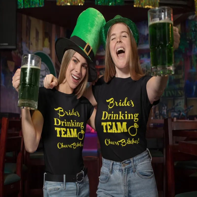 Bride`s drinking team, tricou cu mesajv