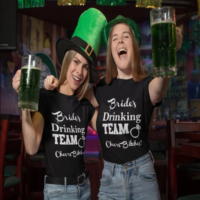 Bride`s drinking team, tricou cu mesajv