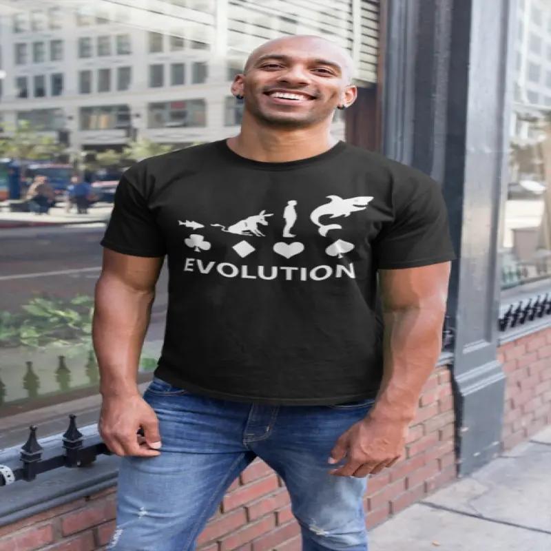 Poker evolution, tricou cu mesajv