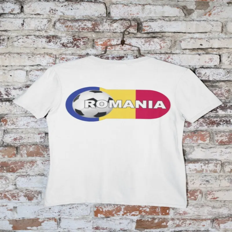 Romania fotbal, tricou cu mesaj, model 2