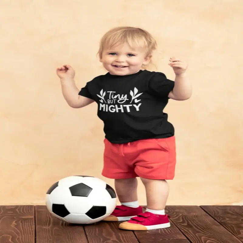 Tiny but mighty, tricou cu mesajv