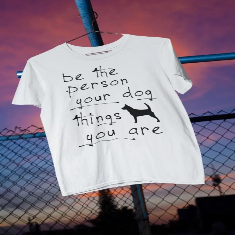 Be the person, tricou cu mesaj