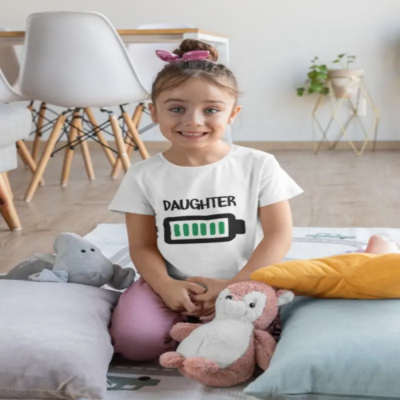 Battery daughter, tricou cu mesajv