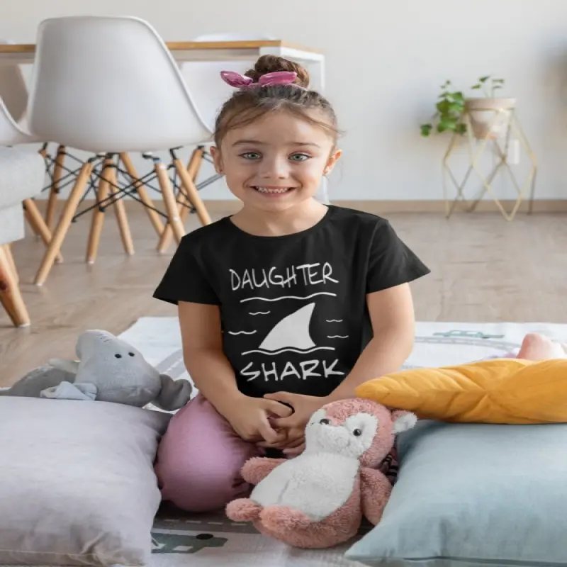 Shark daughter, tricou cu mesajv