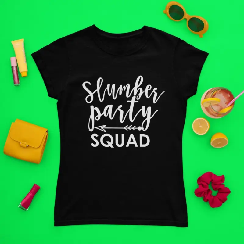 Slumber party squad, tricou cu mesajv