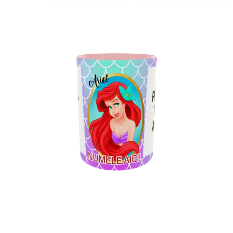 Ariel, model 3, cana din ceramica, 330ml, personalizata cu 2 poze si 1 textv