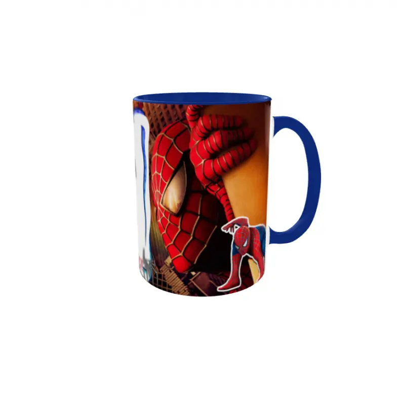 Spiderman, model 1, cana din ceramica, 330ml, personalizata cu poza si textv