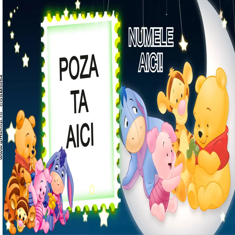 Winne the pooh, model 1, cana din ceramica, 330ml, personalizata cu poza si text