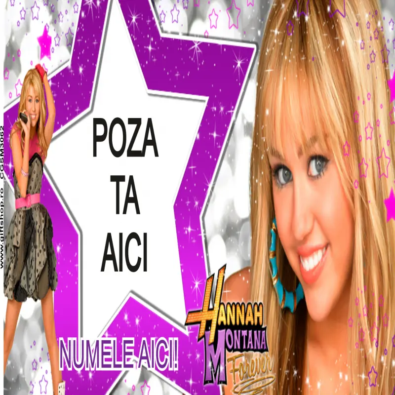 Hannah montana, model 1, cana din ceramica, 330ml, personalizata cu poza si text