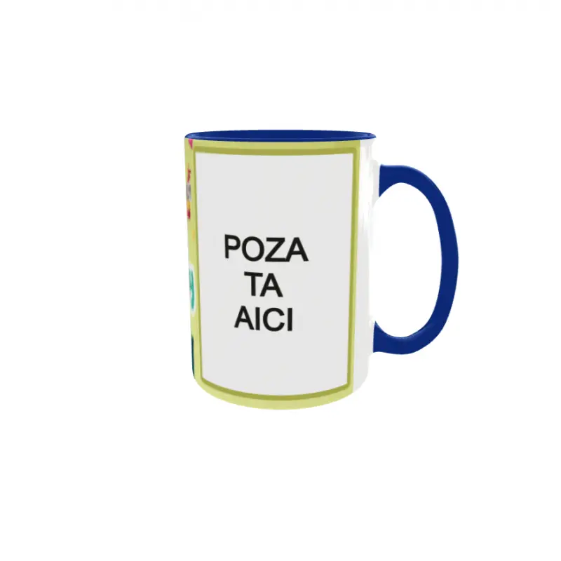 Happy birthday, model 19, cana din ceramica, 330ml, personalizata cu poza si textv