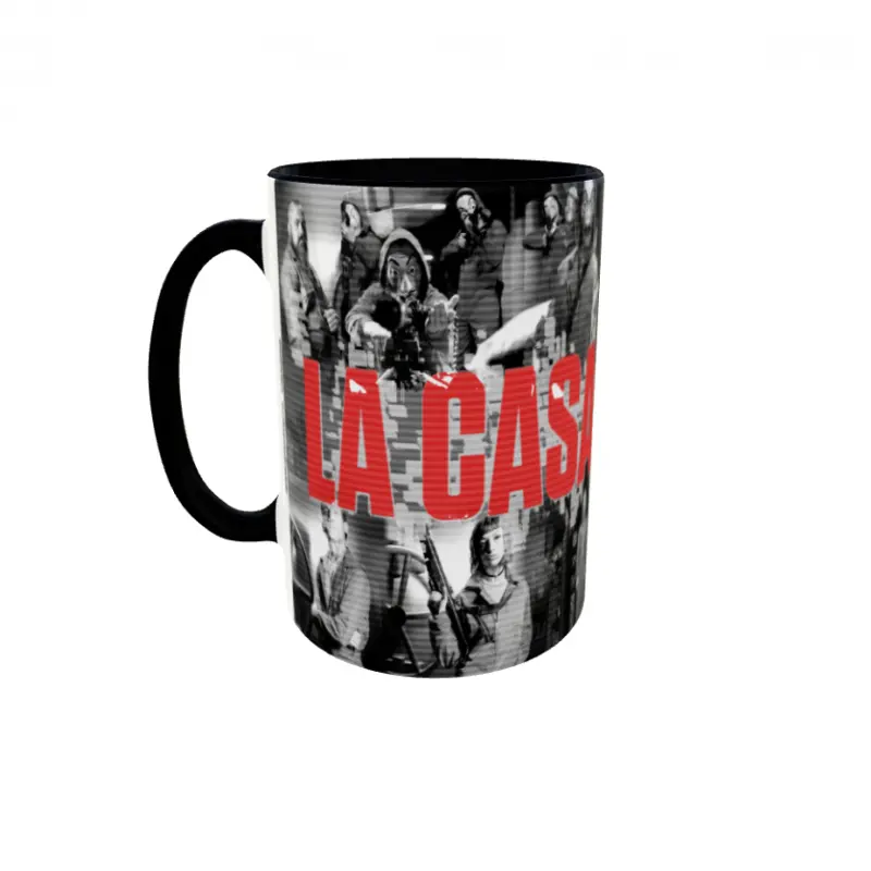 La casa de papel, cana din ceramica, 330ml, model 3