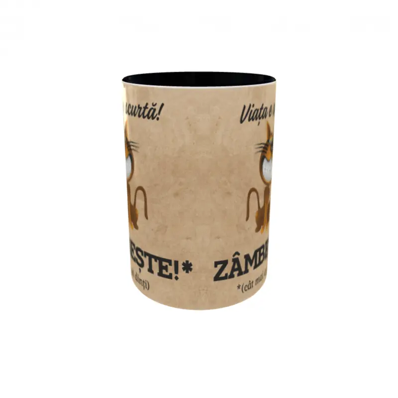 Zambeste, cana din ceramica, 330mlv
