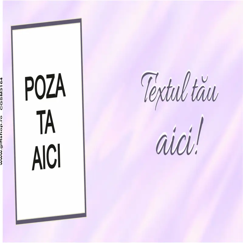 Cana, personalizata cu poza si text, 330ml, model 3164v