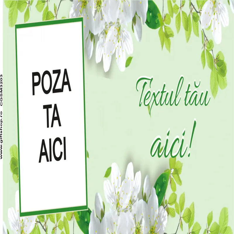 Cana, personalizata cu poza si text, 330ml, model 3203v