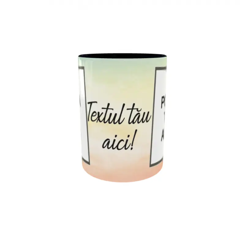 Cana, personalizata cu 2 poze si text, 330ml, model 3309v