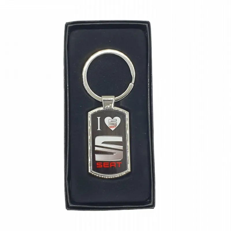 Seat, breloc din metal cu mesajv