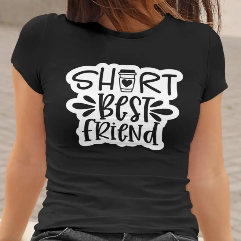 Short best friend , tricou cu mesaj.v