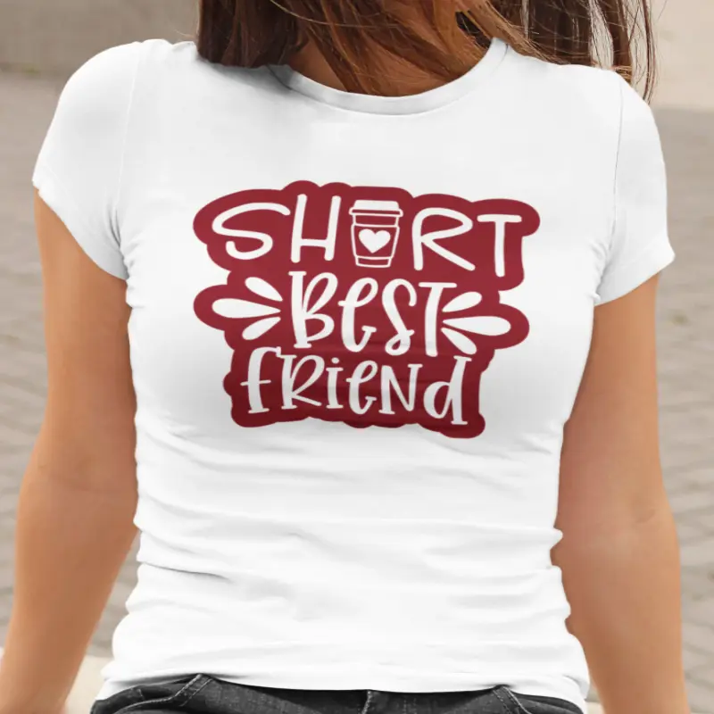 Short best friend , tricou cu mesaj.v