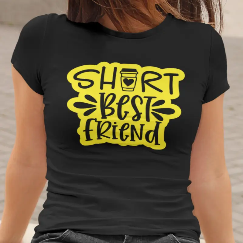 Short best friend , tricou cu mesaj.v