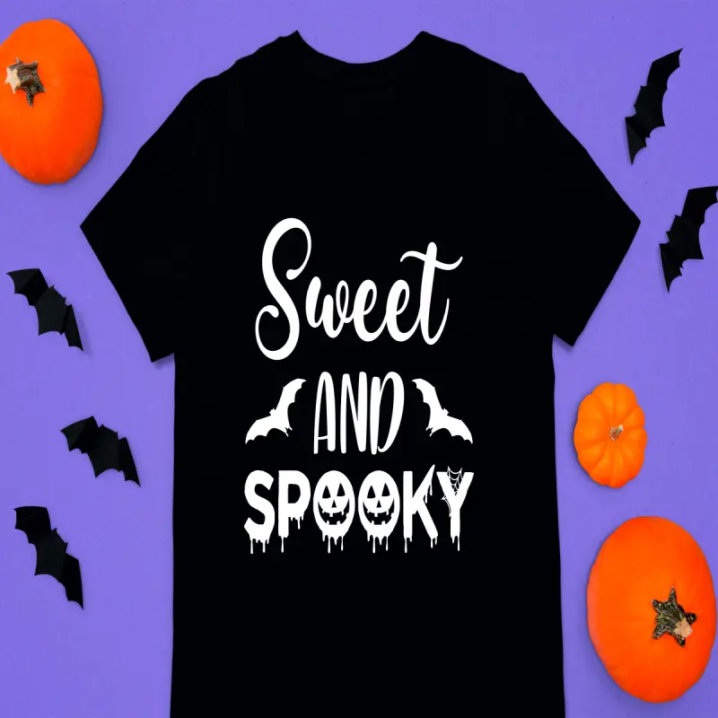 Sweet and spooky, tricou cu mesajv