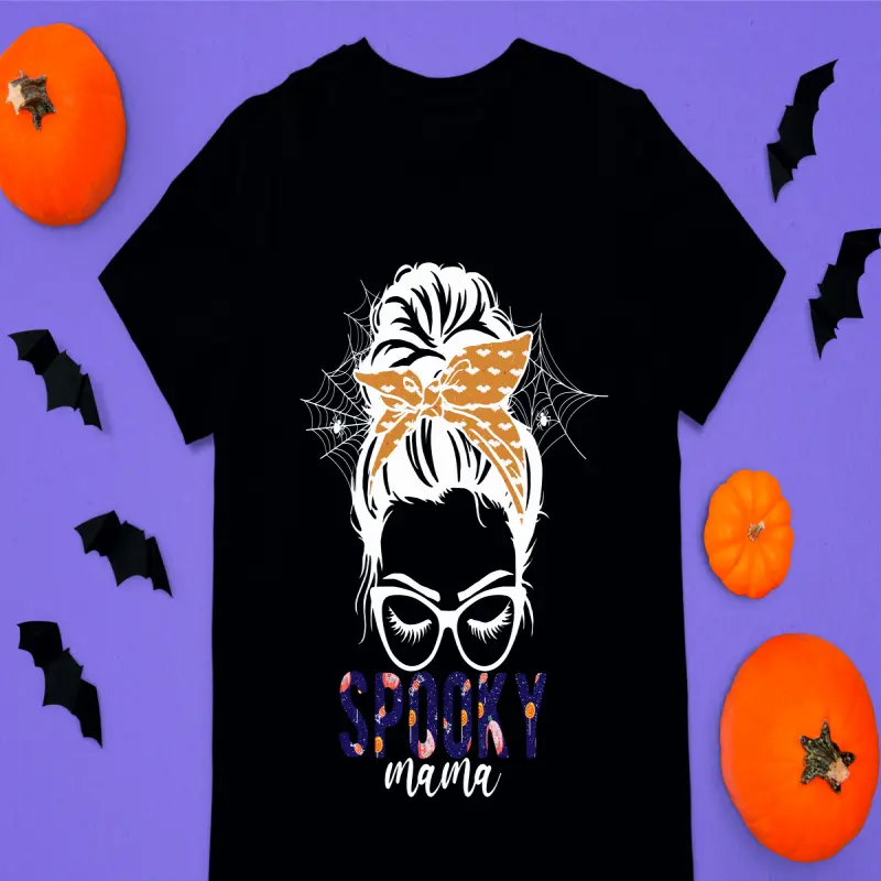 Spooky mama, tricou cu mesajv