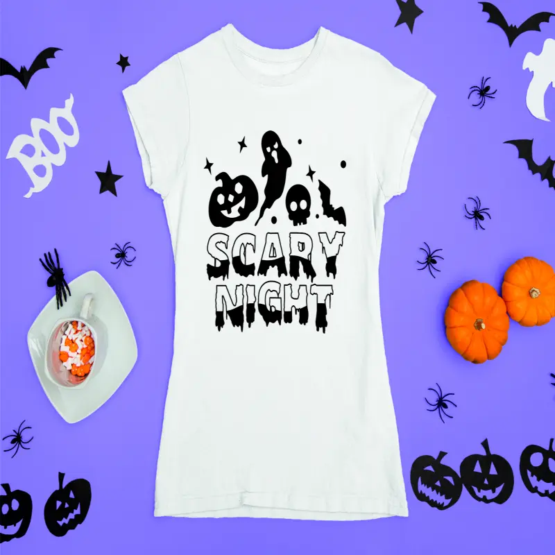 Scary night, tricou cu mesaj.v