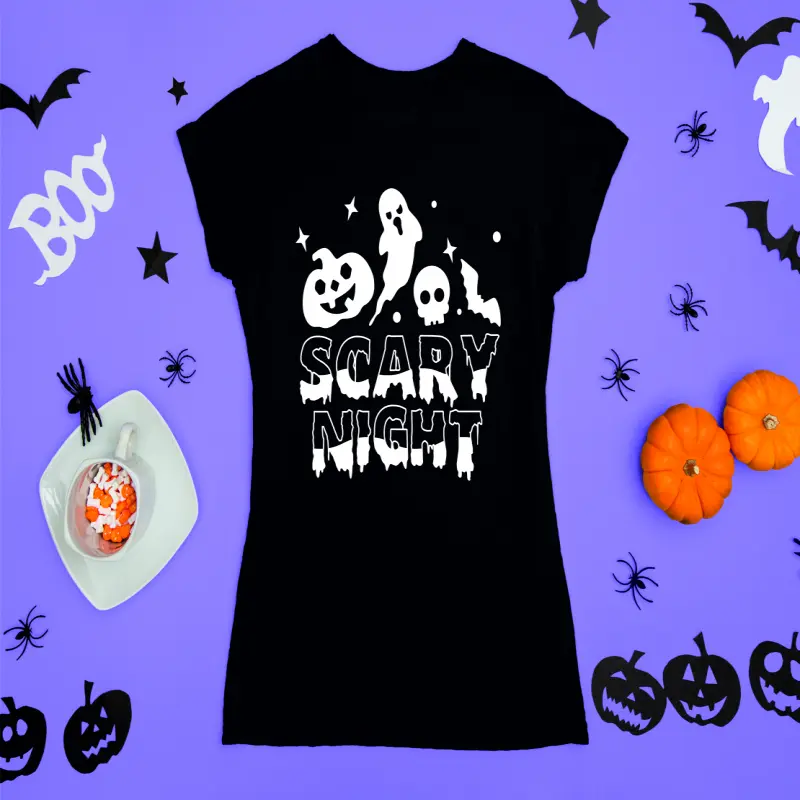 Scary night, tricou cu mesaj.v