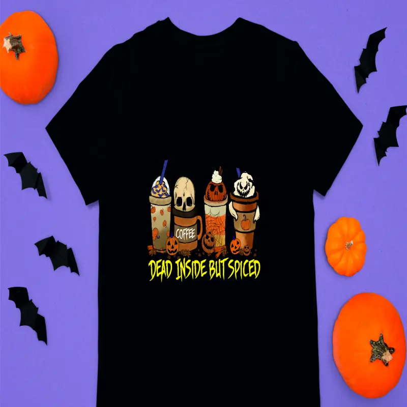 Dead inside but spiced, tricou cu mesajv