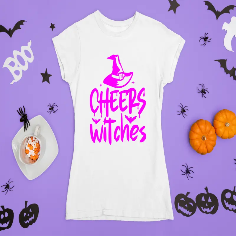Cheers witches, tricou cu mesaj..